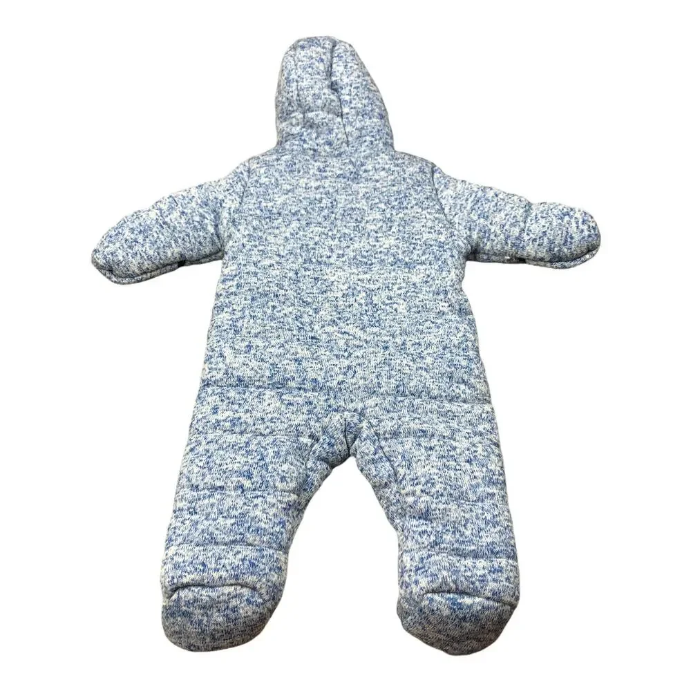 BEN SHERMAN Blue White Fleece Lined Puffer Snow Suit Size‎ 6-9 Month